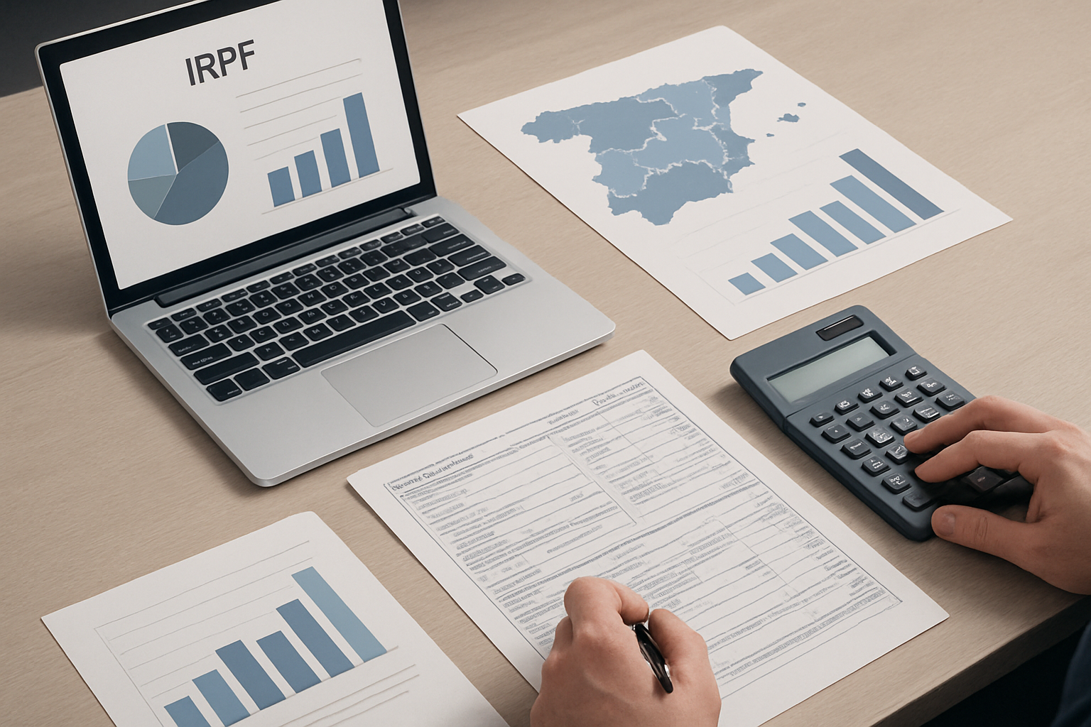 Sueldo neto de un gestor administrativo en España: IRPF, cotizaciones y pagas