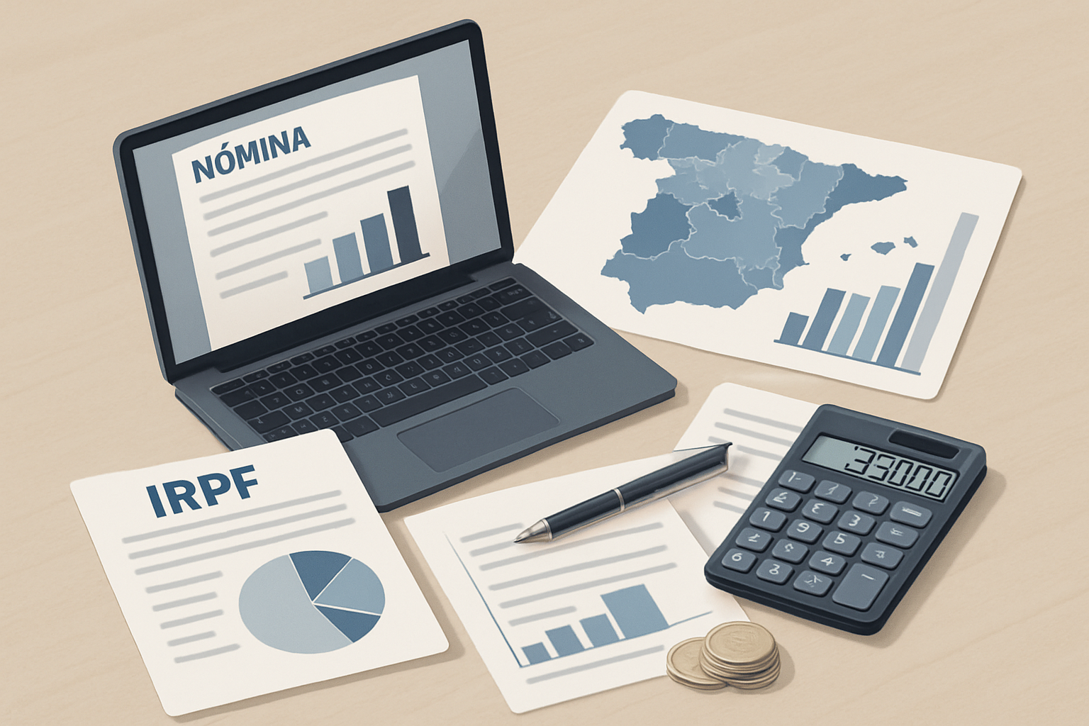 Sueldo neto de un programador junior en España en 2025: IRPF y cotizaciones